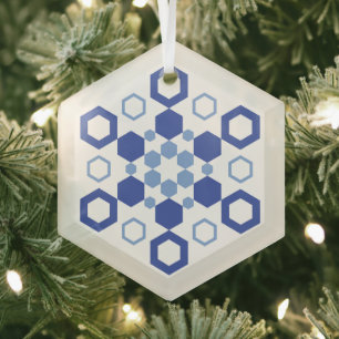 Mattierte Symmetrie Ornament Aus Glas