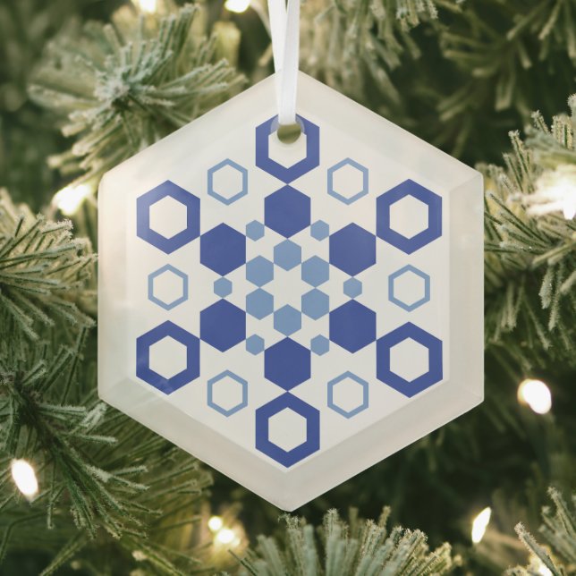 Mattierte Symmetrie Ornament Aus Glas (Insitu)