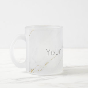 Mattierte Tasse aus Edelgold-Marmor