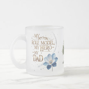 Mattierte Tasse aus Glas