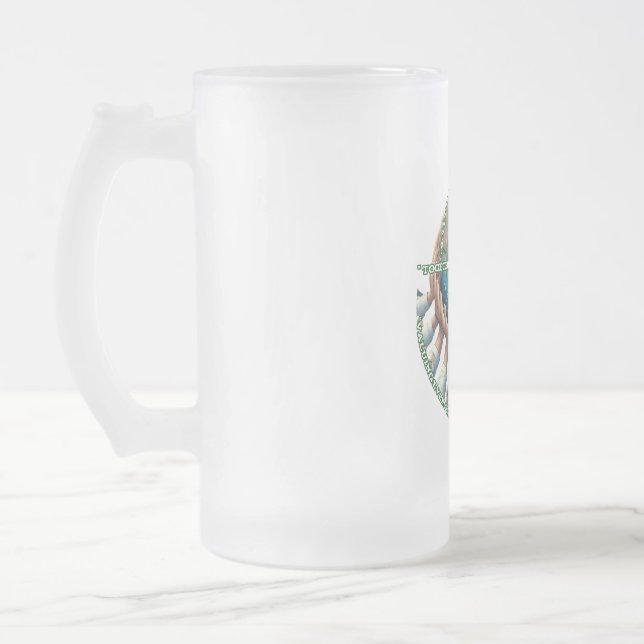 Mattierte Tasse aus Glas, 16 oz (Links)