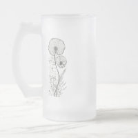 Mattierte Tasse aus Glas - 16 oz Kontur