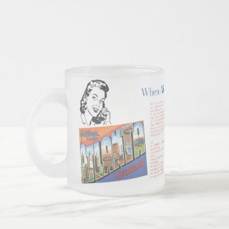 Mattierte Tasse aus Glas: Alice ruft Bob