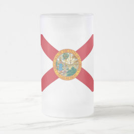 Mattierte Tasse aus Glas mit Florida, USA