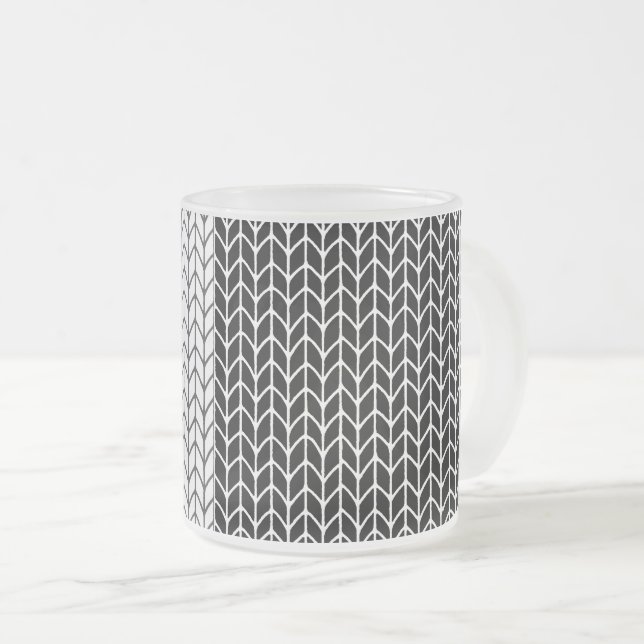 MATTIERTE Tasse aus  STRICK (VorderseiteRechts)