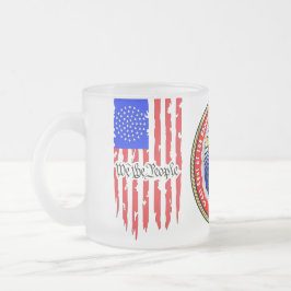 Mattierte Tasse der Republik USA Siegel