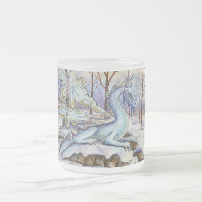 Mattierte Tasse des Eis-Drachen (Mittel)