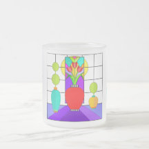 Mattierte Tasse des Fensters mit festgehaltenen Gl