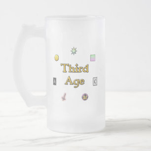 Mattierte Tasse im dritten Alter
