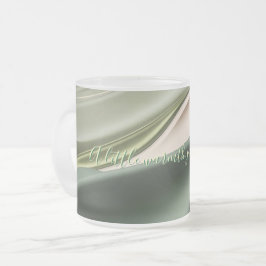 Mattierte Tasse in stilvoller Grafik