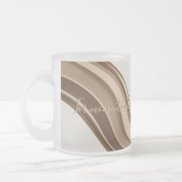 Mattierte Tasse in stilvoller Grafik