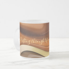 Mattierte Tasse in stilvoller Grafik