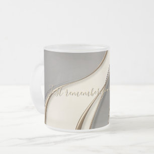 Mattierte Tasse in stilvoller Grafik