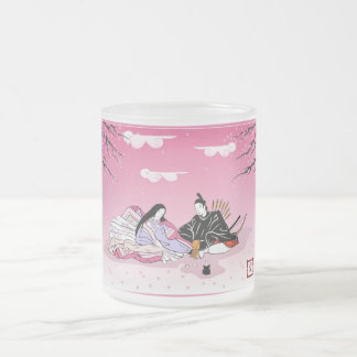 Mattierte Tasse "Kirschblüte-Liebe "