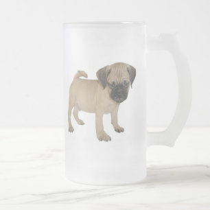 Mattierte Tasse mit Baby Puggle