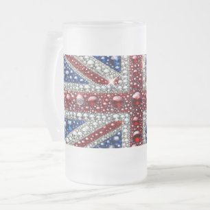 Mattierte Tasse mit britischer Farbgestaltung