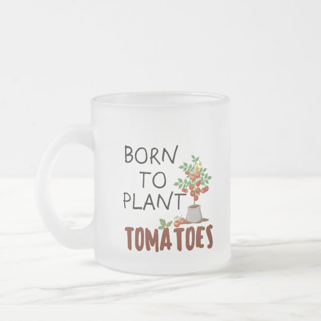 Mattierte Tasse mit lustigen Gärtnerzitaten (Links)