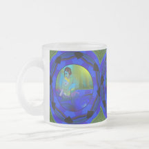 Mattierte Tasse mit Originalkunst