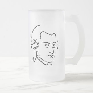 Mattierte Tasse Mozart