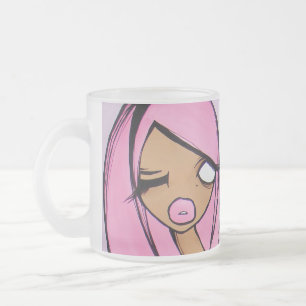 Mattierte Tasse "rosa Freitags"