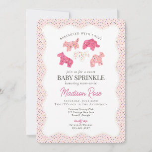 Mattierte Tierkochen Sweet Baby Sprinkle Einladung