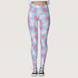 Mattierte Unicorn-Plätzchen auf blauen Leggings