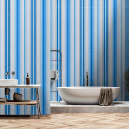 Mattierter Blaustreifen Tapete