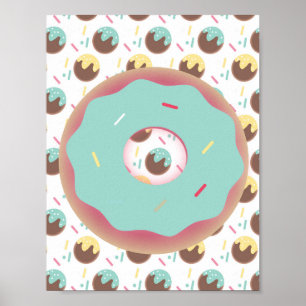 Mattierter Donut Klettergarten Banca del Gottardo Poster