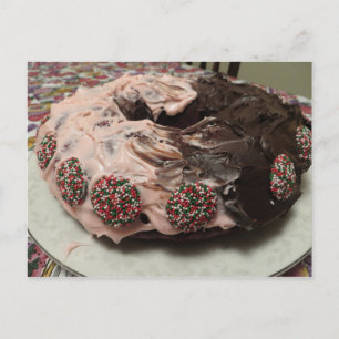 Mattierter Kuchen Postkarte