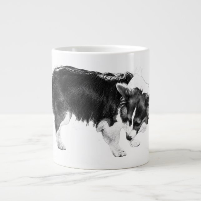 Mattierter leitender Ermittler Jumbo-Tasse (Vorderseite)