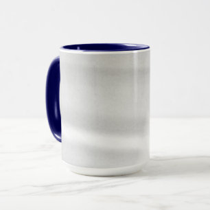 Mattierter Schneeeffekt Dunkelblau Tasse