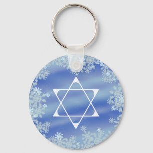 Mattierter Stern Schlüsselanhänger