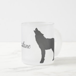 Mattierter Tasse-Yellowstone Wolf Mattglastasse