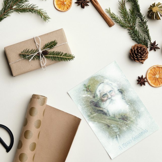 Mattierter Vintager Weihnachtsmann Seidenpapier (Von Creator hochgeladen)