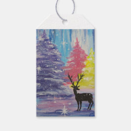 Mattierter Winter Geschenkanhänger