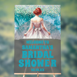 Mattiertes Acrylic Beach Brautparty Begrüßungszeic Acrylschild