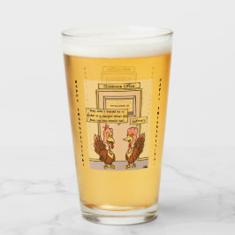 Mattiertes Bierglas Glas
