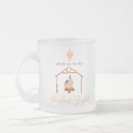 Mattiertes Glas 10 oz Weihnachtskaffee Tasse