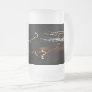 mattiertes  Glasbier-Tasse Mattglas Bierglas
