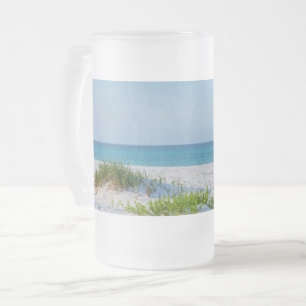 Mattiertes Glass an der Küste von Florida Mattglas Bierglas