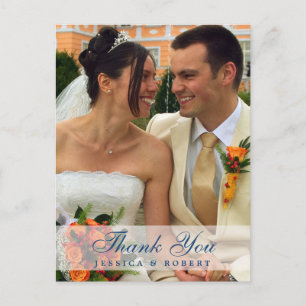Mattiertes Hochzeitsschiff Foto Custom Marine dank Postkarte