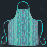 Mattiertes Planglas, Abstrakt Schürze<br><div class="desc">Große Schürze gedruckt mit Mattierter Abstrakter Mustervorlage von Dichroic Beach Glass Design Illustration von TheFabricSeal auf Zazzle #ZazzleMade https://www.zazzle.com/store/thefabricseal Das Repräsentieren von dichrotem Glas während des zeichnend ist besonders mit einer Küstenwasserwelle und den als Inspiration verwendeten Farben eine Menge Spaß. Es gibt viele Schichten, Punkte, Flecken, Pinsel und Streifen Streifen...</div>