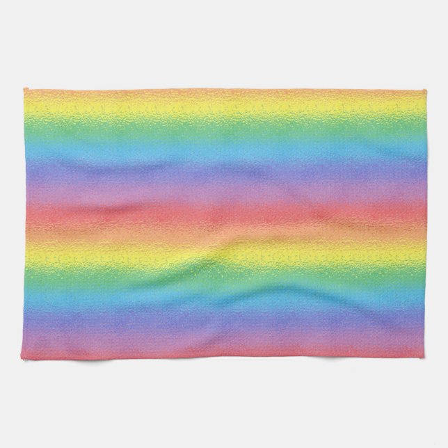 Mattiertes Regenbogen-Küchen-Tuch Geschirrtuch (Horizontal)
