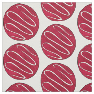 Mattiertes rotes Velvet Cookie Druck Backen Verkau Stoff