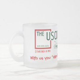 Mattiertes Tasse Usonian Gasthauslogo