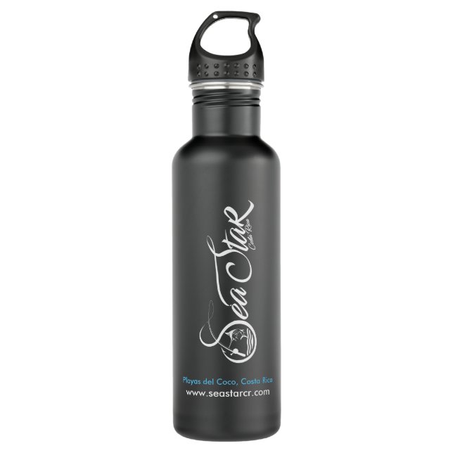 Mattmeer-Stern CR Wasser-Flasche Edelstahlflasche (Vorderseite)