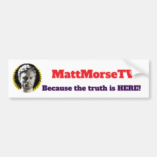 MattMorseTV - Die Wahrheit ist hier Autoaufkleber