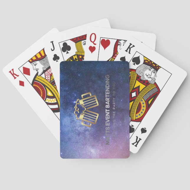 Matts Event Bartending Logo Spielkarten (Rückseite)