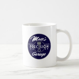 Matts Präzisions-Garagen-Standard-Logo Kaffeetasse