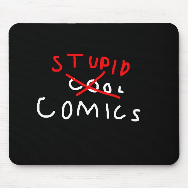 Mattschwarzes Mousepad (Vorne)